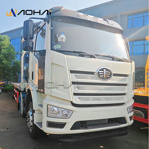 FAW J6L 320HP грузовик, 15 тонн, дополнительный гидравлический кулачковый подъемный кран, откатный бортовой погрузчик, погрузчик, грузовик для продажи - Product Image 2