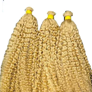 En çok satan sarışın derin kıvırcık toplu saç ekleme ham bakire vietnam insan saçı en iyi fiyat ile tüm uzunluk mevcut