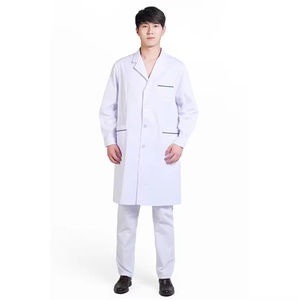 Uniforme de médico a medida con tela ligera y corte moderno para ropa clínica y hospitalaria, uniforme de médico para hombres - Product Image 1