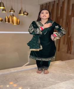 Hermoso estilo árabe Boutique Diseño Gharara Casual Largo Blanco Ropa africana - Product Image 4