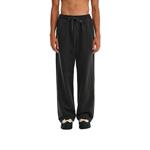 <b>Men's</b> Heavyweight Sweatpants Casual Wear Loose Fit Sweatpants 350G Warm Fleece Elastic Waist Straight <b>Leg</b> <b>Trousers</b> - Product Image 1