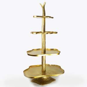 Support à gâteau en métal durable et élégant pour les événements de restauration et les présentations de buffet de restaurant. - Product Image 5