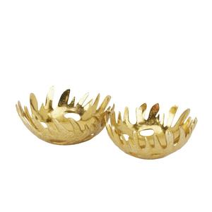 Juego de Cuencos de Aluminio Fundido Pulido en Forma de Cacahuete, Tendencia en Plata y Oro, Ecológicos, Decorativos, Regalos de Lujo, Accesorios - Product Image 3