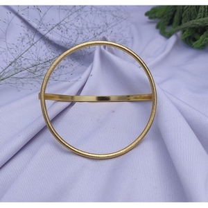 Handmade Classic Unisex Cuff Bracelets Gold Plated Brass <b>Bangles</b> Elegant Jewelry - Product Image 2