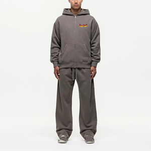 ชุดเซ็ต 2 ชิ้น สตรีทแวร์ฤดูหนาว ปี 2026 รุ่นใหม่ล่าสุด สวมใส่สบาย ทรงโอเวอร์ไซส์ พิมพ์โลโก้ตามสั่ง ผ้าเนื้อหนาปานกลาง ทรงหลวม มีเชือกผูกเอว - Product Image 1