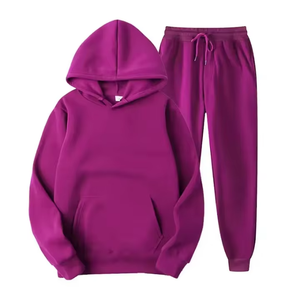 2025 femmes qualité supérieure 100% coton survêtement ensemble élégant à capuche blanc sweat Joggers maternité imprimé Techniques - Product Image 5