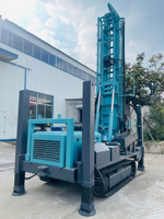 Foreuse de puits portable sur chenilles Fy350, 350 m de profondeur, diesel, hydraulique, avec pompe et tarière, à vendre au prix d'usine