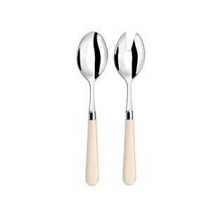 Juego de servidor de ensalada moderno, mango de mármol, cocina elegante, comedor, utensilios para servir, mesa de restaurante en casa - Product Image 1