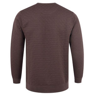 Ensemble pull-over en molleton de coton de haute qualité pour hommes coupe personnalisée grande taille imprimé d'hiver uni teint-approvisionnement en gros - Product Image 2