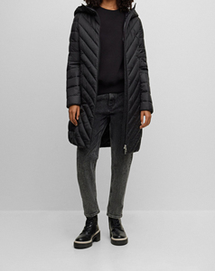 2025 Top Seller High Quality Women's OEM Factory-Made Puffer Jacket <b>Waterproof</b> Slim Plus Size Long Stand Collar Quilted Cotton - Product Image 5