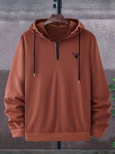 Sweat à capuche thermique personnalisé pour hommes, vente en gros, mode décontractée, pull à capuche, hiver, chaud, en coton molletonné, streetwear pour hommes - Product Image 6
