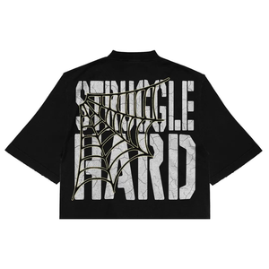 T-shirt homme de luxe de haute qualité, 100% coton, imprimé « Struggle Hard », coupe ample et épaisse - Product Image 4