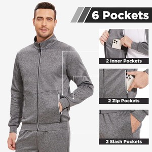 Proveedor de Conjuntos Deportivos para Hombre al por Mayor, Transpirables, de Poliéster/Algodón, Felpa Francesa, Ligeros, Tallas Grandes - Product Image 2