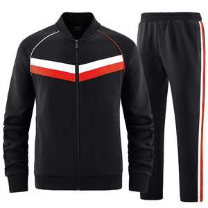 Chándal OEM para hombre Tech Fleece con cremallera logotipo personalizado 100% algodón patrón sólido para el invierno Jogging liso chándal en blanco para hombre - Product Image 4