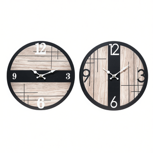Assorted 33cm Wall <b>Clock</b> 68258 - Product Image 2