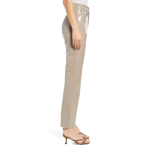 Pantalon skinny en similicuir respirant pour femme, taille haute, style moderne, pantalon en cuir PU pour la saison printanière, style décontracté - Product Image 4