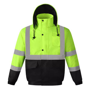 Chaquetas de hombre Reflector de alta visibilidad Seguridad Chaquetas de trabajo duraderas de alta visibilidad Chaquetas DE SEGURIDAD reflectantes - Product Image 4