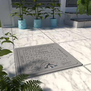 SEAL FRP Tapa de alcantarilla 18 por 18 Categoría DE SEGURIDAD Compuesto UV Mantenimiento estable Acceso Cubierta antideslizante - Product Image 5