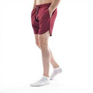 Men Custom Logo Gym Shorts Light Polyester Joggers with <b>Elastic</b> Waist Mid Waist Print Fitness Activewear for Running Workouts - Product Image 1