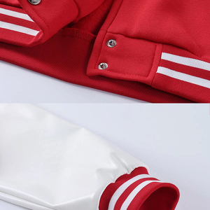 Chaqueta universitaria para mujer, chaquetas cortas para mujer, ropa de calle nueva para otoño e invierno, chaquetas con letras bordadas de retazos - Product Image 4