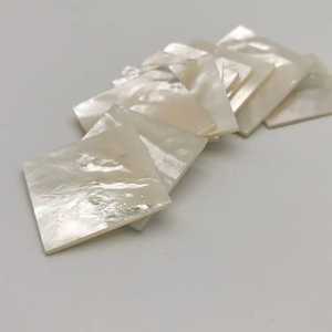 Hoja acrílica de nácar blanca, diseño cruzado, Material de decoración de guitarra pulida, incrustaciones para instrumentos musicales, fácil de cortar - Product Image 5