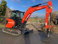 Excavatrice sur chenilles Kubota KX060-5 pas chère à vendre, équipement lourd de construction, prête à être expédiée