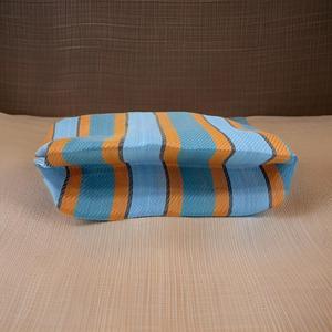 Bolsa de Playa Personalizada con Rayas, Reciclada, de Alta Calidad, Ecológica, de Nailon Reutilizable, con Cierre, para Cosméticos - Product Image 3