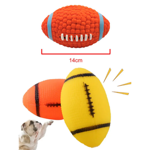 Squeaky Cat and <b>Dog</b> Chew <b>Ball</b> Colorful Teething Pet Toy - Product Image 1