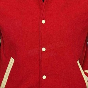 Chaqueta Varsity de Lana Personalizada con Tela de Lona, Resistente al Viento y Transpirable, Chaqueta Gruesa de Invierno para Hombre, Suministro de Fábrica - Product Image 5