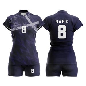 Custom Volleyball Uniform 100% <b>Polyester</b> 180g Breathable Quick Dry Mesh Fabric Team Jersey <b>Shorts</b> Set Sportswear OEM ODM - Product Image 4