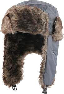 Chapeau coupe-vent en cuir épaissi Chapeau de trappeur d'hiver pour homme Marron foncé - Product Image 2