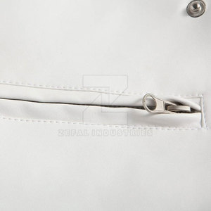 Nouvelle conception, veste en cuir pour homme en tissu PU de haute qualité, col montant, logo frontal, écologique, imperméable et coupe-vent - Product Image 6