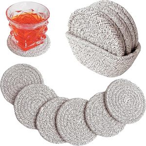 Best Theme Design Cotton Rope <b>Table</b> <b>Coaster</b> Best for Parties and Other Functions Tableware Decorative Beast Design <b>Coaster</b> - Product Image 1