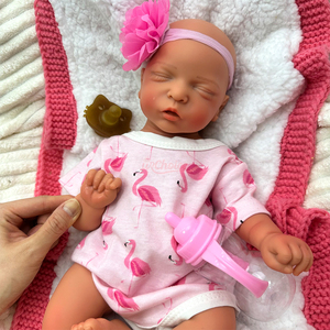 Muñeca <span class=keywords><strong>Reborn</strong></span> Realista de Silicona, Cuerpo Completo, Niña de 18 Pulgadas, Durmiendo Tranquilamente, Juguete Realista de Recién Nacido para Niños y Regalos - Product Image 4