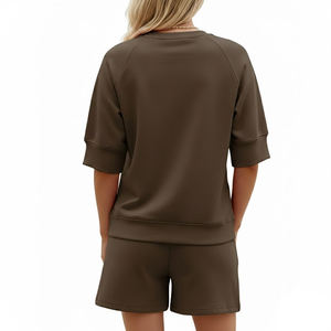 ชุดเซ็ตเสื้อผ้าผู้หญิง 2 ชิ้น ผ้าฝ้าย ระบายอากาศ แห้งเร็ว แฟชั่นฤดูร้อน ลดราคา - Product Image 2