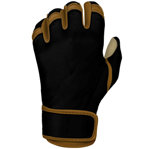 Guantes de bateo de béisbol de cuero Cabretta OEM personalizados puño corto agarre duradero entrenamiento profesional al por mayor - Product Image 4