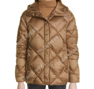 Manteau d'hiver personnalisé Logo The Cube Royal Quilted Down Puffer Jacket Warm Outdoor Casual Diamond Quilted Fashion Coat - Product Image 2