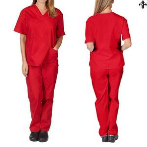Uniformes médicos de hospital de alta calidad personalizados, uniformes médicos con cuello en V, conjuntos de uniformes de enfermería para mujeres con logotipo personalizado - Product Image 4