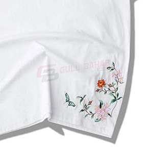 เสื้อยืดผ้าฝ้ายพรีเมียมสำหรับผู้ชายเสื้อยืดปักลายแขนสั้นคุณภาพสูงสำหรับผู้ชาย - Product Image 5