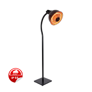 ELCON THF 2000 Freestanding Infrared <b>Heater</b> 2000W Black & White Aluminum Floor Stand - Product Image 1