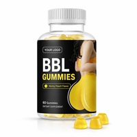 Bonbons Gommeux Herbal Curviline pour le Soutien de la Beauté, Complément Alimentaire, Antioxydant Naturel, Saveur Miel Pêche, pour Adultes, Vente en Gros, OEM ODM, Marque Privée