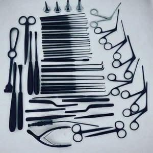 ชุดเครื่องมือผ่าตัดเยื่อแก้วหูเครื่องมือเคลือบสีดำสำหรับผ่าตัดหูขนาดเล็ก - Product Image 1