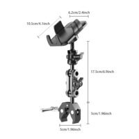 Support de téléphone portable pour tapis roulant, vélo, poussette, fauteuil roulant et bureau - Fixation flexible et réglable sur guidon, chargeur inclus