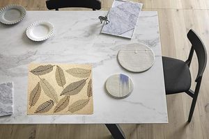 Modern Waterproof Glass Beaded Place <b>Mat</b> With Fabric Backing Hot Sale <b>Table</b> <b>Mat</b> for Wedding Parties and Gifts - Product Image 2