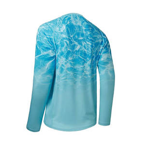 Venta al por mayor logotipo personalizado de impresión de protección solar camisas de pesca de manga larga camisas de pesca para la venta - Product Image 2