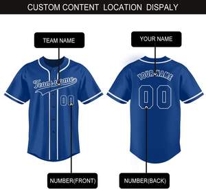 Maillot de baseball sublimé personnalisé de style vintage vêtements de sport en maille de polyester respirant pour les sports d'équipe - Product Image 5