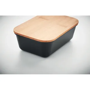 Boîte à lunch personnalisée en bambou PP, produit de merchandising écologique - Product Image 1