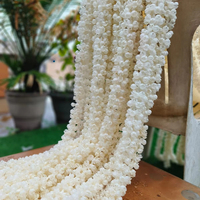 Rideau de toile de fond artificiel au jasmin pour les mariages et les eids islamiques Nikah Pardah pour la décoration de la mariée et du marié