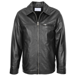 Men <b>Leather</b> <b>Jacket</b> Genuine Style Premium Quality Outerwear Designed for Casual Wear Winter Fashion and Daily Street Use - Product Image 1