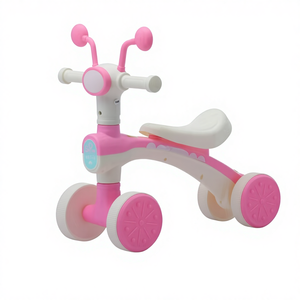 Nouvelle conception de voiture électrique à quatre roues 3 en <span class=keywords><strong>1</strong></span> en plastique, jouet pour bébé, scooter à roulettes pour enfants, vélo d'équilibre unisexe - Product Image 1